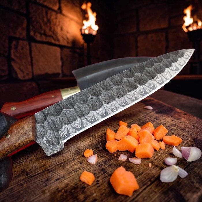 Keukenmes - Amerikaanse handgesmede keukenmessen: Culinaire, Antiek en Kunst, Antiek | Keukengerei