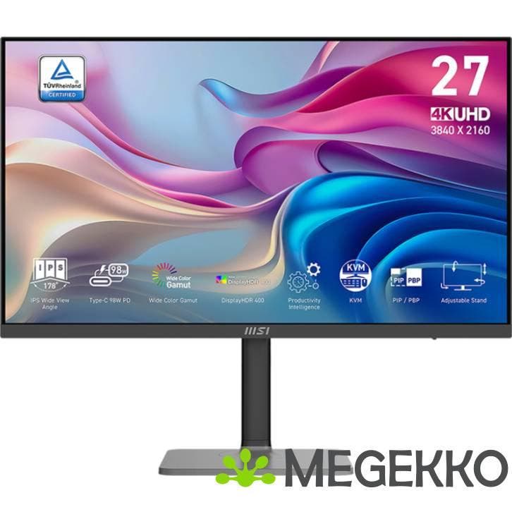MSI Modern MD272UPHG 27  Ultra HD IPS USB-C monitor, Informatique & Logiciels, Moniteurs, Envoi