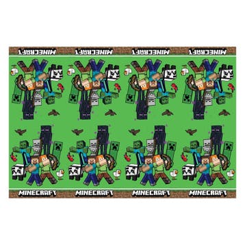 Minecraft Tafelkleed Plastic 1,8m, Verzenden