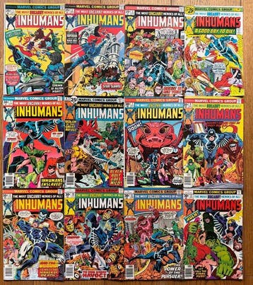 The Inhumans 1-12 - The Inhumans - 12 Comic - Eerste druk -, Boeken, Strips | Comics, Nieuw