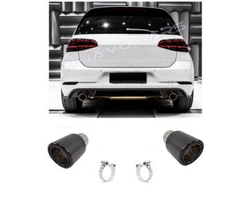 Carbon Uitlaat tips voor Volkswagen Golf 6 GTI & Golf 7 GTI, Ophalen of Verzenden