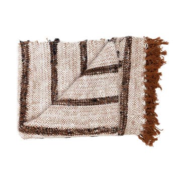Bazar Bizar Sil Vous Plaid - Bohemian Wit - Kleed - Nieuw, Huis en Inrichting, Verzenden, Nieuw, Beige