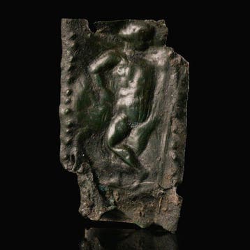 Oud-Romeins Brons Dansende Maenad of Venus-Applique -