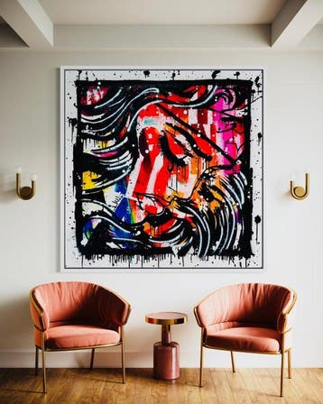 Mikko - Wonder Women Lettering On Frame - XL [Unq 1/1]