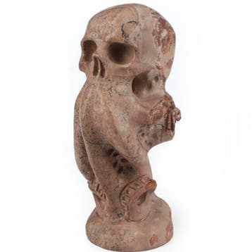 295g Chinese Painting Stone – Akkorokamui: De rode octopus