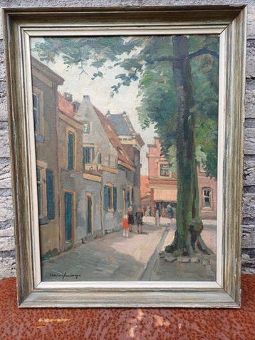 Arie Wassenburg (1896-1970) - Hoorn Grote Oost/Bottelsteeg, Antiek en Kunst