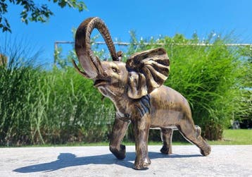 Beeldje - Elephant - Brons