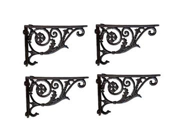 Decoratief ornament (4) - Europa - set van 4 plankendragers