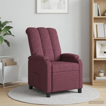 vidaXL Recliner Paars Stof, Verzenden, Nieuw