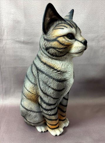 Harvey Knox - Beeld, Twee grote zittende katten - 29 cm -