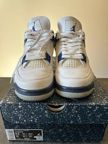 Air Jordan 4 Retro Midnight Navy - Chaussures à lacets -, Nieuw