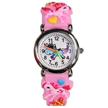 Fako - Kinderhorloge - 3D - Eenhoorn Starlight – Roze, Verzenden, Nieuw
