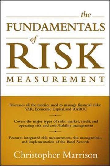 Fundamentals Of Risk Measurement - Marrison, Verzenden