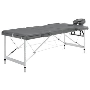 vidaXL Massagetafel met 3 zones 186x68 cm aluminium frame, Verzenden, Nieuw
