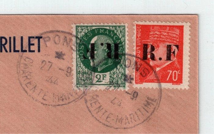 Frankrijk 1944/1944 - France Liberation Pons 1944 Omslag, Timbres & Monnaies, Timbres | Europe | France
