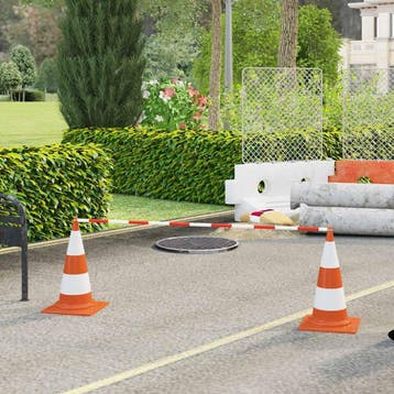 vidaXL Pylonstangen inklapbaar 10 st 116-197 cm, Verzenden, Nieuw