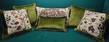 Kussenset met Morris & Co-stof, vulling inbegrepen - Kussen
