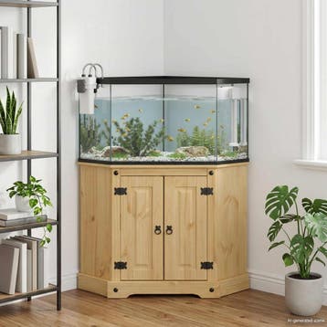 vidaXL Aquarium Stand CORONA Bruin 70 x 70 x 73 cm 300 kg, Dieren en Toebehoren, Verzenden, Nieuw