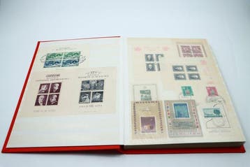 Pologne - Collection de blocs dans un album de stock