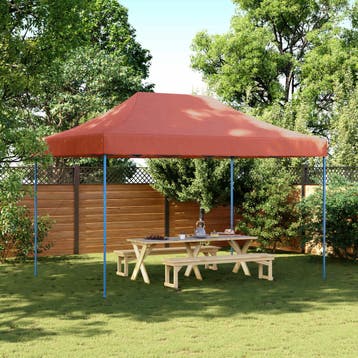 vidaXL Partytent 279 x 410 x 315 cm Terracotta Oxford Stof, Verzenden, Nieuw