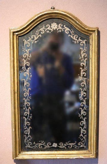 Antieke spiegel uit Florence - Miroir - Bois, Verre