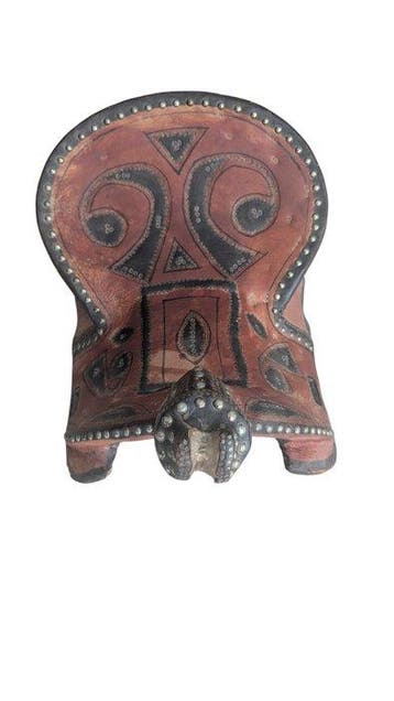Buzkashi, selle de cheval afghane - Bois - Afghanistan - XXe, Antiquités & Art