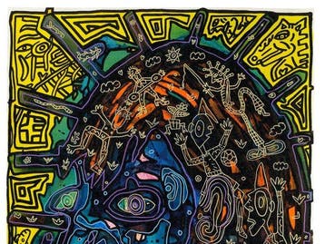 Robert Combas (1957) - Portrait, Antiek en Kunst