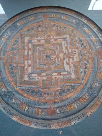 Tibetaanse Kalachakra Mandala Thangka - onbekend - Nepal