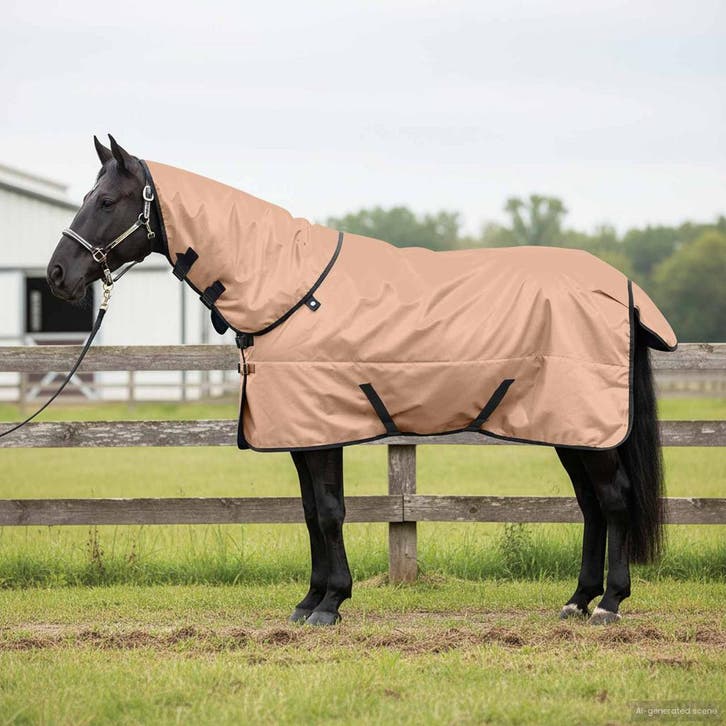 vidaXL Paardendeken Cappuccino 75 cm Polyester, Animaux & Accessoires, Chevaux & Poneys | Autres trucs de cheval, Envoi