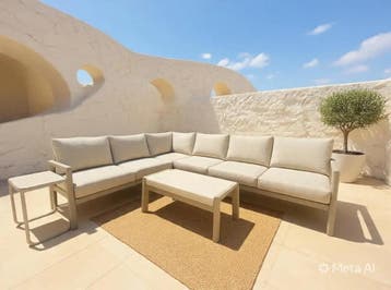 Luxe Loungeset aluminium met weersbestendige kussens 285x..., Tuin en Terras, Tuinsets en Loungesets, Ophalen of Verzenden, Nieuw
