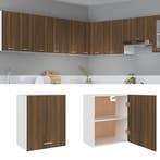 vidaXL Bovenkast Lyon 50x31x60 cm bewerkt hout bruin, Verzenden