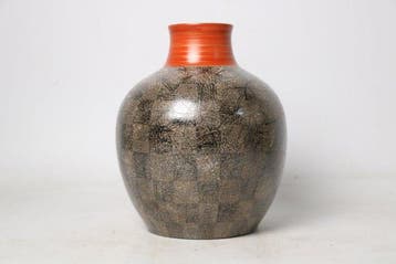 Vaas - Porselein - Japan - Iro-e Checkerboard - Watanabe