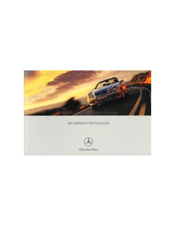 2001 MERCEDES BENZ CLK CABRIO BROCHURE DUITS, Nieuw
