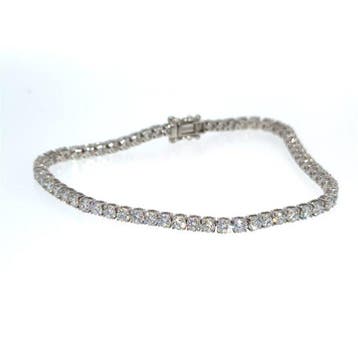 Armband - 14 karaat Witgoud - 5.69ct. tw. Diamant, Nieuw