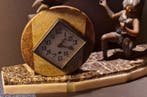 Horloge de table - Art déco Marbre, zinc moulé - 1930-1940