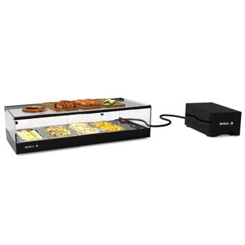 Tapasvitrine | LOGIC | Zwart | 4x 1/3 GN | +2°C/+6°C |, Verzenden, Nieuw in verpakking