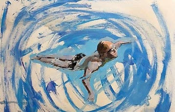 GONZHO - Flotando, Antiek en Kunst