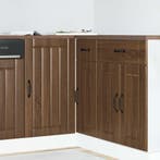 vidaXL Onderkast Lucca bewerkt hout bruin eikenkleur, Huis en Inrichting, Verzenden, Nieuw