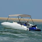 vidaXL Biminitop 2 bogen 180x130x110 cm grijs, Watersport en Boten, Verzenden, Nieuw