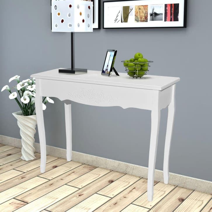 vidaXL Bijzettafel wit, Maison & Meubles, Tables | Tables d'appoint, Envoi