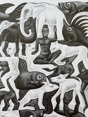 M.C. Escher (1898-1972) - Mosaic II