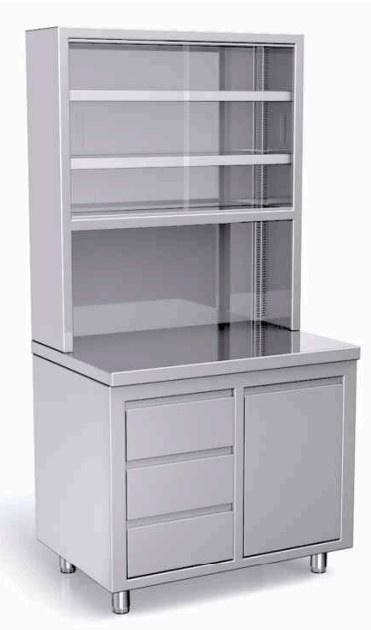 Opbergkast | Met Laden + Werkbank | 1410x700x2000(h)mm, Zakelijke goederen, Horeca | Keukenapparatuur, Nieuw in verpakking, Verzenden