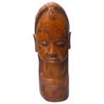 Hand-Carved Dual Portrait Sculptures - Buste - Afrika