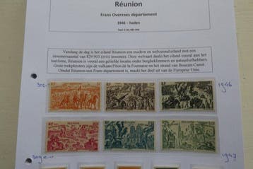 Réunion 1892/1975 - Collection de timbres Réunion, Comores,