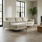 Leren hoekbank Match - 3 zits + longchair, Ophalen of Verzenden