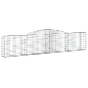vidaXL Schanskorf gewelfd 400x30x80/100 cm gegalvaniseerd, Verzenden, Nieuw