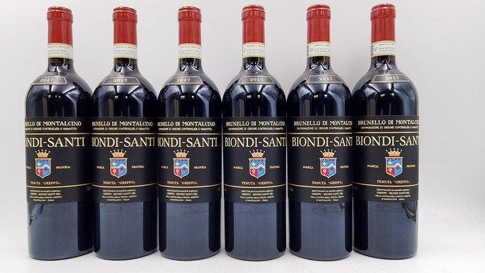2017 Biondi Santi, Tenuta Greppo - Brunello di Montalcino -, Verzamelen, Wijnen