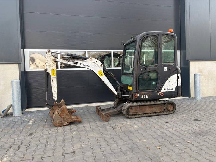 Veiling: Minigraver Bobcat E16 Diesel 10kW 2014, Articles professionnels, Machines & Construction | Grues & Excavatrices, Enlèvement
