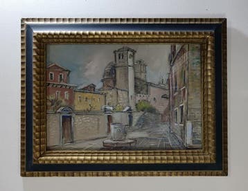 Italiaanse school (XX) - Scorcio di città, Campiello delle