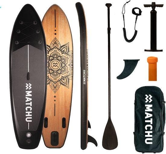 2dekans | Matchu - SUP board - Hout/Mandala - Stand up, Sports nautiques & Bateaux, Planche à pagaie, Enlèvement ou Envoi